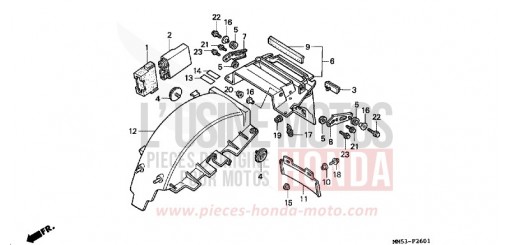GARDE-BOUE ARRIERE (CBR1000FK) CBR1000FK de 1989